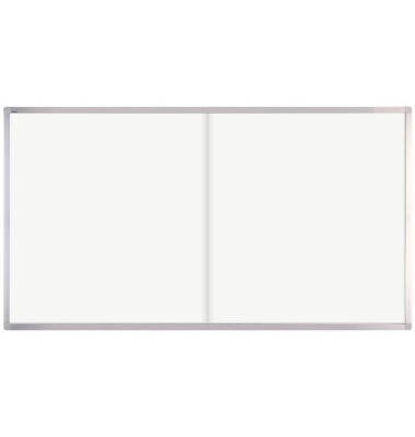 Schaukasten PRO SK6124, 24xA4, silber/wei&szlig;, magnetisch