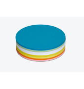Moderationskarten 6395099, Ø 18,5cm, Kreis, 150g, farbig sortiert 