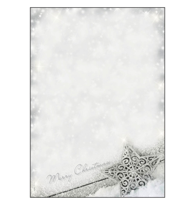 Weihnachtsbriefpapier Stern Brilliant Star DP136, A4, 90g