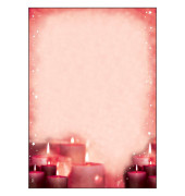 Motiv-Weihnachtspapier Red Candlelight DP138 A4 90g 