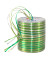 Geschenkband Raffia 138-102 3mm x 50m glänzend grün/hellgrün/weiß