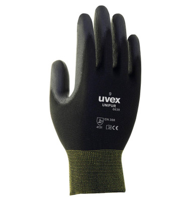 Montagehandschuhe Unipur 6639, PU, schwarz, Größe 11 / XXL Montagehandschuhe Unipur 6639, PU, schwarz, Größe 11 / XXL