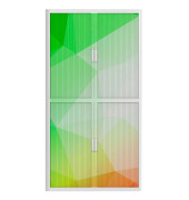 PAPERFLOW Rollladenschrank bunt/weiß keine Fachböden