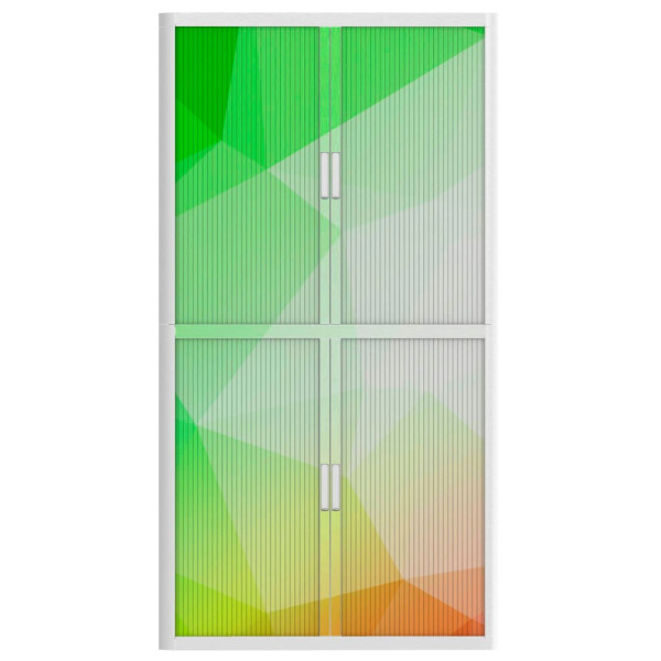 3660141949599 - easyOffice Rollladenschrank Farbgemustert ohne Fachböden 1100 x 415 x 2040 cm