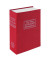 Tresor T05337 Bookcase 1 l 1kg rot mit Mechanikschloss Stahlblech
