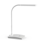 LED-Schreibtischlampe MAULpearly colour vario, weiß, mit Standfuß, dimmbar