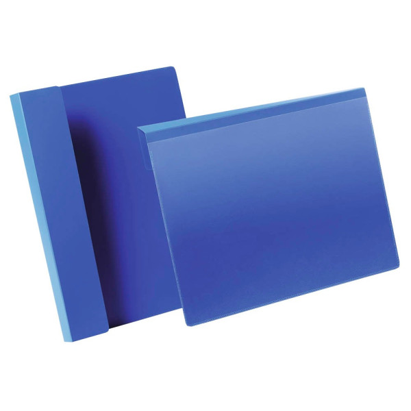 4005546981710 - DURABLE 172307 - Kennzeichnungstasche mit Falz A4 quer blau 50 Stück