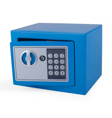 Tresor 8005826 6 l 4,2kg blau mit Elektronikschloss Metall