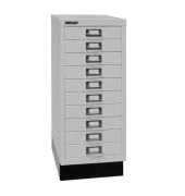 Schubladenschrank MultiDrawer™ 29er Serie L2910S645, Stahl, 10 Schubladen (Vollauszug), A4, 27,8 x 67 x 38 cm, mit Sockel, lic