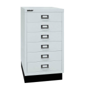 Schubladenschrank MultiDrawer™ 29er Serie L29A36S645, Stahl, 6 Schubladen (Vollauszug), A3, 34,9 x 67 x 43,2 cm, mit Sockel