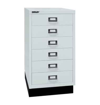 Schubladenschrank MultiDrawer™ 29er Serie L29A36S645, Stahl, 6 Schubladen (Vollauszug), A3, 34,9 x 67 x 43,2 cm, mit Sockel