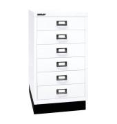 Schubladenschrank MultiDrawer™ 29er Serie L29A36S696, Stahl, 6 Schubladen (Vollauszug), A3, 34,9 x 67 x 43,2 cm, mit Sockel, w