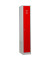 Spind 104754, Metall, 1 Abteil mit 1 Fach, abschließbar, 30x180cm (BxH), rot
