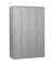 Spind 105031, Metall, 4 Abteile mit 4 Fächern, abschließbar, 117x180cm (BxH), lichtgrau