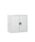 Stahlschrank 100003, abschlie&szlig;bar, 2 OH, lichtgrau, 80x75x38cm (BxHxT)