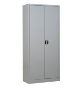 Stahlschrank 100049, abschlie&szlig;bar, 4 OH, lichtgrau, 80x180x38cm (BxHxT)