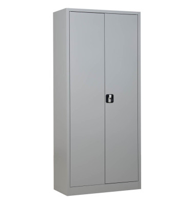Stahlschrank 100049, abschlie&szlig;bar, 5 OH, lichtgrau, 80x180x38cm (BxHxT)