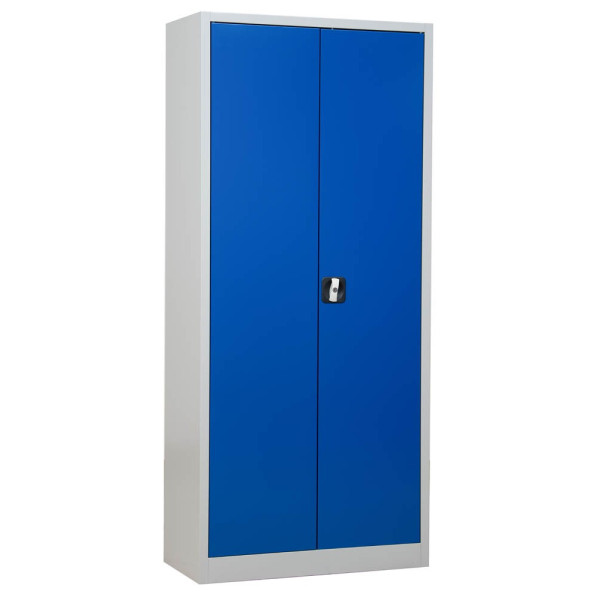 4260090172506 - Stahlschrank 100050 abschließbar 4 OH lichtgrau enzianblau 80x180x38cm (BxHxT) 4260090172506 Gürkan