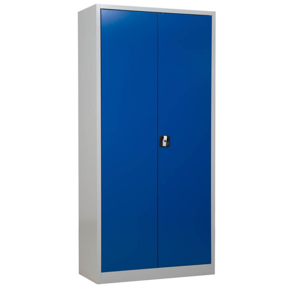 4260090172131 - Stahlschrank 4 Fachböden 5 OH H 1950 x B 920 x T 420 mm lichtgrau enzianblau 4260090172131 - Stahlschrank 4 Fachböden 5 OH H 1950 x B 920 x T 420 mm lichtgrau enzianblau