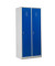 Spind 103968, Metall, 2 Abteile mit 2 Fächern, abschließbar, 80x180cm (BxH), blau