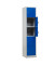 Schließfachschrank 110889, Metall, 1 Abteil mit 5 Fächern, abschließbar, 41x190cm (BxH), blau