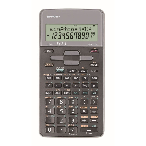 4974019917115 - Schulrechner EL-531TH Grau Display (Stellen) 10 batteriebetrieben (B x H x T) 80 x 15 x 161 mm (82-EL531TH-GY) 4974019917115 - Schulrechner EL-531TH Grau Display (Stellen) 10 batteriebetrieben (B x H x T) 80 x 15 x 161 mm (82-EL531TH-GY)