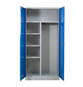 Gürkan Putzmittelschrank blau/grau