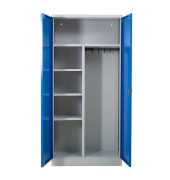 Putzmittelschrank blau/grau