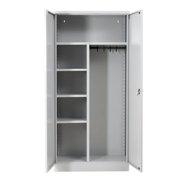 4260090172735 - Putzmittelschrank 100178 lichtgrau 920 x 420 x 1950 cm aufgebaut 4260090172735 - Putzmittelschrank 100178 lichtgrau 920 x 420 x 1950 cm aufgebaut