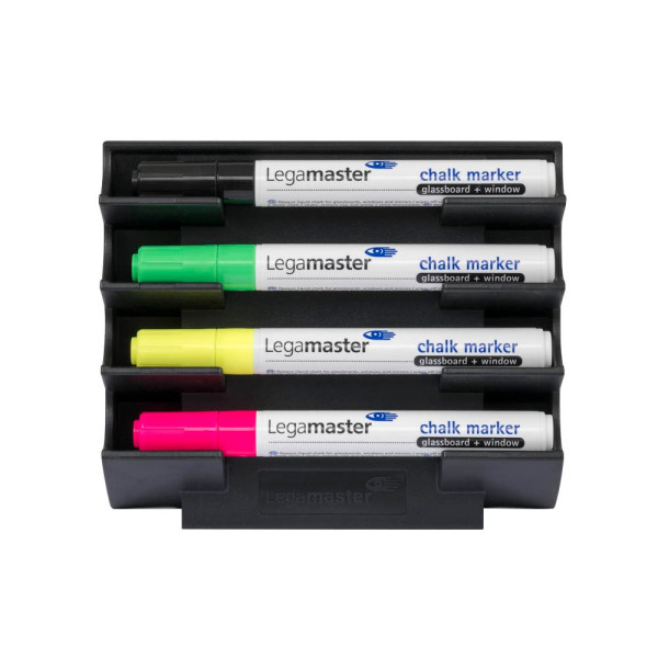 8713797083294 - magnetischer Stiftehalter schwarz Kunststoff 4 Fächer 120 x 40 x 155 cm