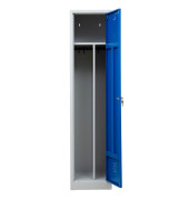 Spind 104952, Metall, 1 Abteil mit 1 Fach, abschließbar, 40x180cm (BxH), blau