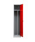 Spind 104954, Metall, 1 Abteil mit 1 Fach, abschließbar, 40x180cm (BxH), rot
