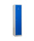 Spind 104956, Metall, 2 Abteile mit 2 Fächern, abschließbar, 80x180cm (BxH), blau