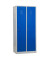 Spind 104048, Metall, 2 Abteile mit 2 Fächern, abschließbar, 80x180cm (BxH), blau