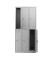 Spind 106119, Metall, 3 Abteile mit 6 Fächern, abschließbar, 90x195cm (BxH), lichtgrau