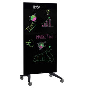 Legamaster mobile Glas-Magnettafel 90,0 x 175,0 cm schwarz