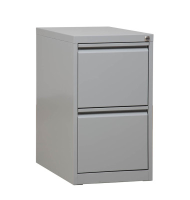 H&auml;ngeregistraturschrank 100304, lichtgrau, 2 Schubladen, 1-bahnig