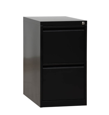 H&auml;ngeregistraturschrank 100308, schwarz, 2 Schubladen, 1-bahnig