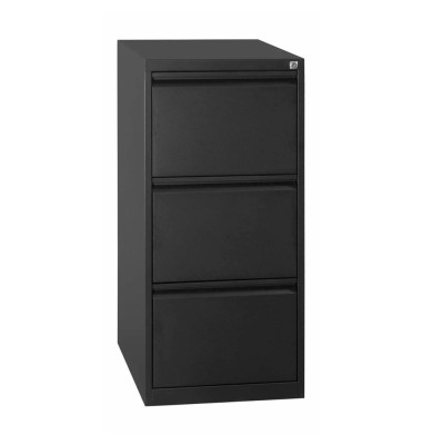 H&auml;ngeregistraturschrank 100300, schwarz, 3 Schubladen, 1-bahnig