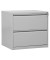 H&auml;ngeregistraturschrank 100310, lichtgrau, 2 Schubladen, 2-bahnig