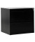 H&auml;ngeregistraturschrank 100313, schwarz, 2 Schubladen, 2-bahnig