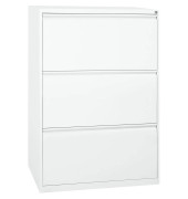 Gürkan Hängeregistraturschrank weiß 3 Schubladen
