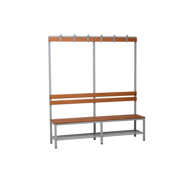 4260090178553 - Garderobenbank mit Haken und Schuhrost 109844 grau buche Holz 2000 cm 4260090178553 - Garderobenbank mit Haken und Schuhrost 109844 grau buche Holz 2000 cm