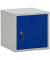 Schließfachschrank 106998, Metall, 1 Abteil mit 1 Fach, abschließbar, 38x38cm (BxH), blau