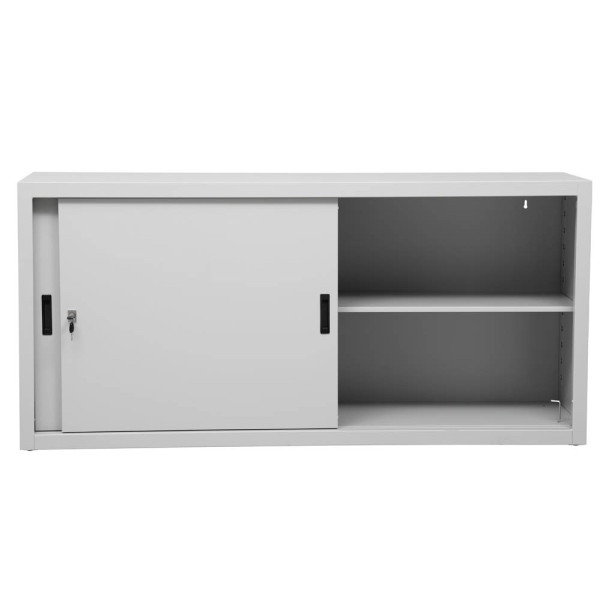 4260090173381 - Schiebetürenschrank 100268 lichtgrau 1 Fachboden 1600 x 450 x 750 cm 4260090173381 - Schiebetürenschrank 100268 lichtgrau 1 Fachboden 1600 x 450 x 750 cm