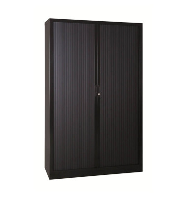 Rollladenschrank 100238, abschlie&szlig;bar, 5 OH, schwarz, 120x195x46cm (BxHxT)
