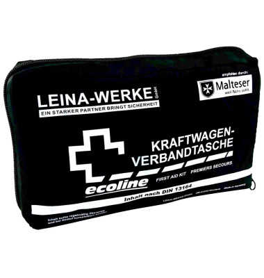 LEINA-WERKE Erste-Hilfe-Tasche KFZ Compact DIN 13164 schwarz