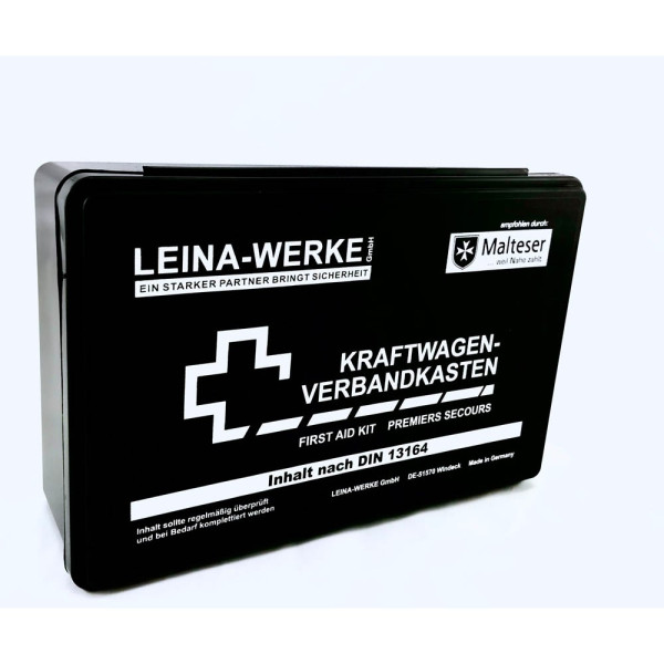 4011166100028 - Erste-Hilfe-Kasten KFZ Standard DIN 13164 schwarz 4011166100028 Leina-Werke 4011166100028 - Erste-Hilfe-Kasten KFZ Standard DIN 13164 schwarz 4011166100028 Leina-Werke