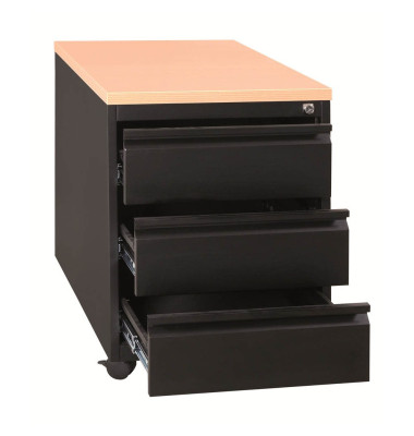 Gürkan Rollcontainer schwarz