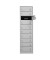 Schließfachschrank 110264, Metall, 1 Abteil mit 10 Fächern, abschließbar, 50x180cm (BxH), lichtgrau